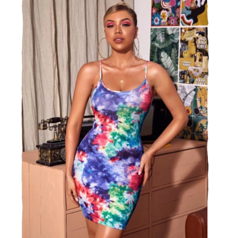 Tie Dye Bodycon Dress